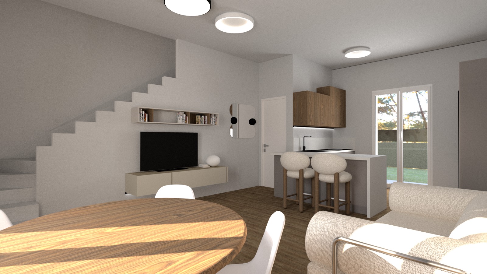 Soluzione duplex con scala interna